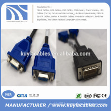 In Stock DMS-59 to Dual VGA Splitter Y Cable